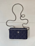CHANEL VANITY DENIM SILVER