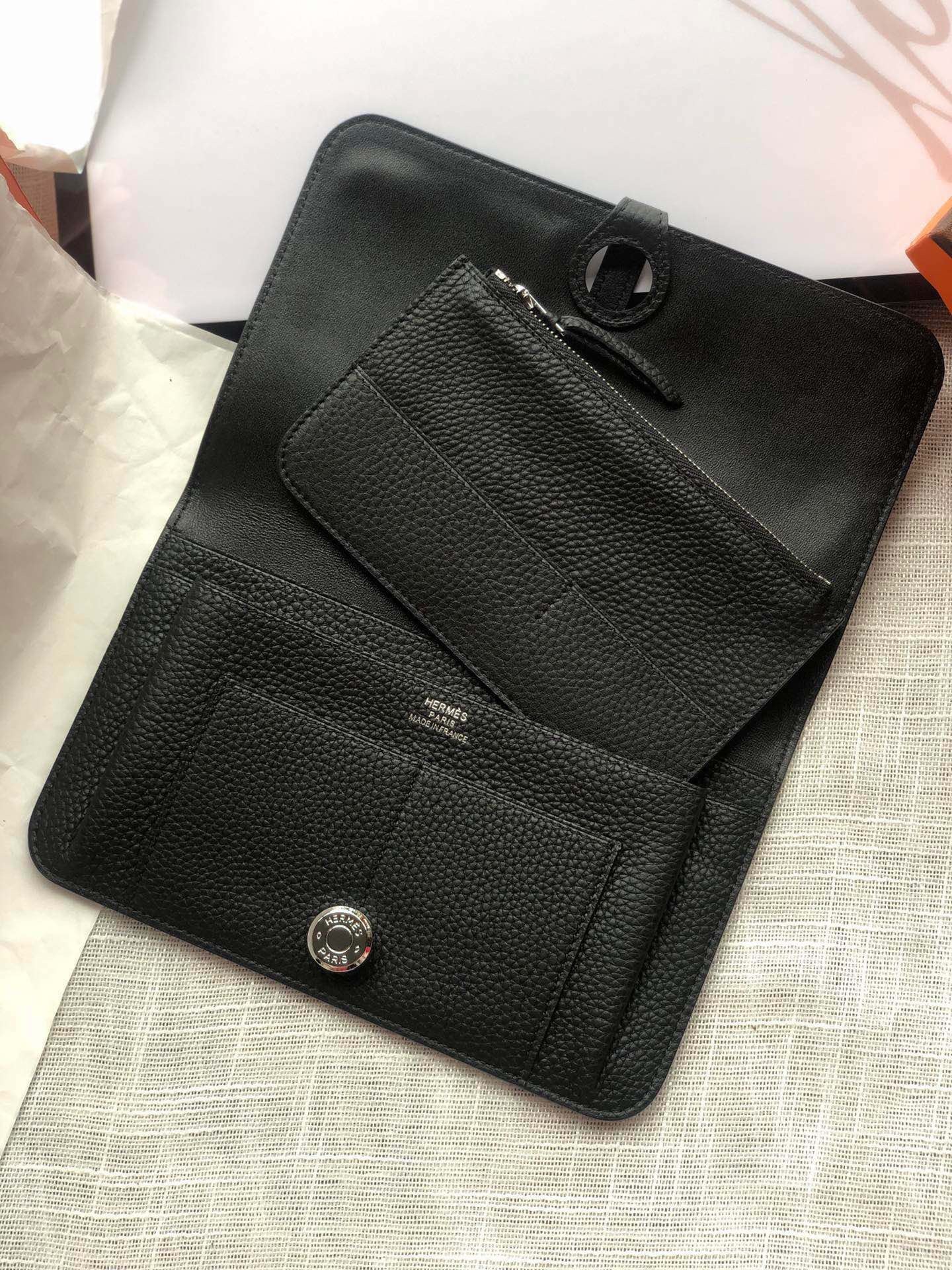 HERMES DOGON DUE WALLET